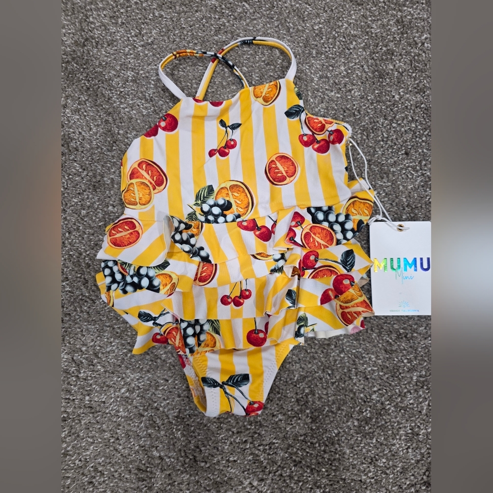 BNWT MuMu Mini 2T Kids One Piece Bathing Suit